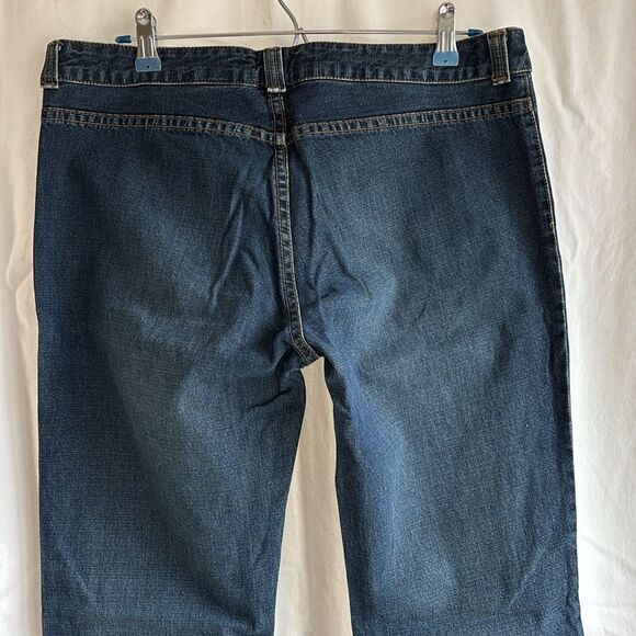 BDG Jeans Low Rise Button Fly Flare dark wash festival hippie size 11 vintage - Picture 5 of 10
